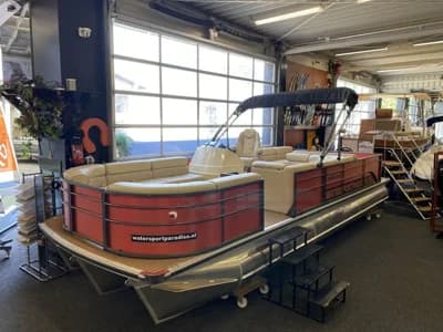 Pontoonboot 25FT 3-Tubes Red 4