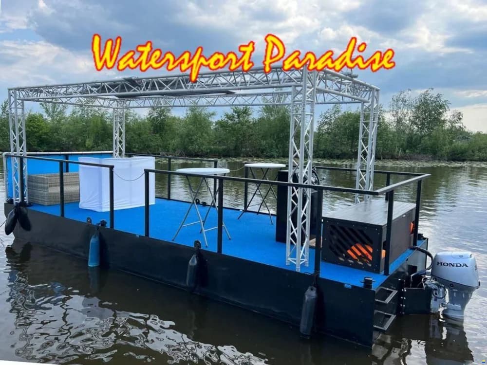 Partyboot Staal Pontoon
