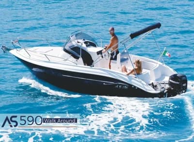 AS Marine Italia As Marine 590 Walk Around + Honda BF40E 2