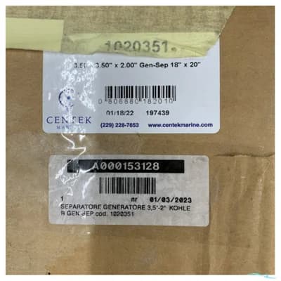 Centek 1020351 Generator Exhaust Gas | Water Separator 89 mm - 3.5 Inch 5