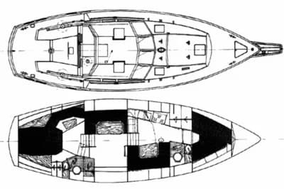 1985 Siltala nauticat 40 sloop 2