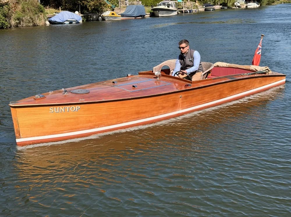 1956 Andrews Of Bourne End Slipper Launch Boat for Sale in Henley on Thames