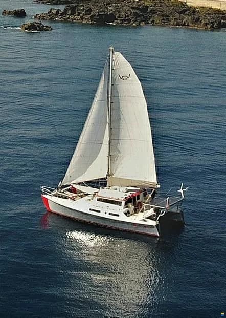 Richard Woods Mira 35 catamaran