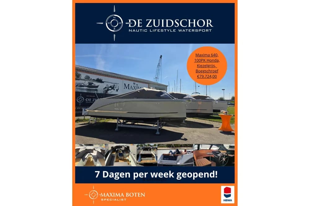 Maxima 640, met boegschroef, 100PK, audio/navigatie