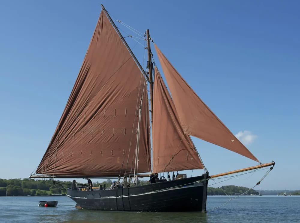 1896 James Goss Tamar River Sailing Barge Boat for Sale in Cornwall