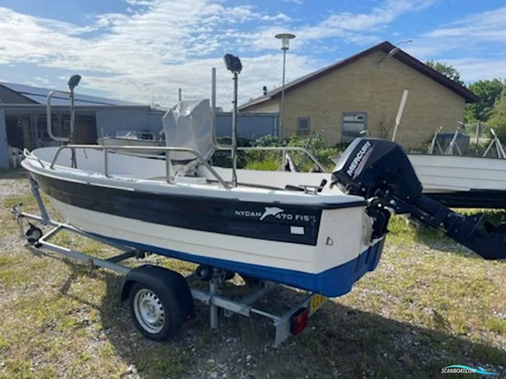Nydam 470 Fisk Med Mercury F20 (Elstart) Samt Trailer
