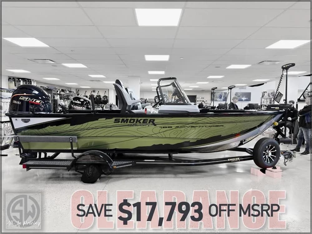2025 Smoker Craft Adventurer 188 DC Pro Contour - DEMO - LOW HOURS | 18.1 ft