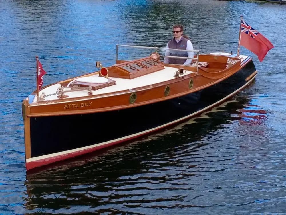 1915 J. W. Brooke & Co, Ltd. Fast Launch Boat for Sale in Marlow