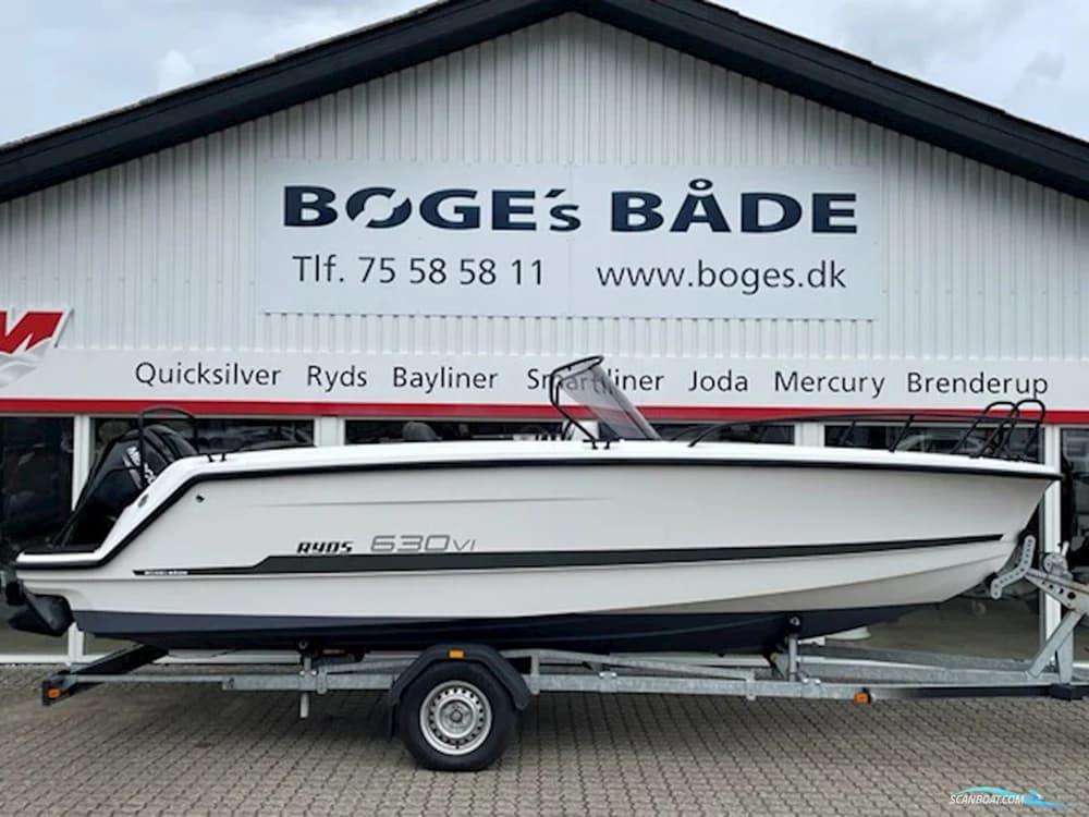 Ryds 630VI Mid-C - F115 Mercury-Efi 2,1L og 201500B Brenderup Premium Bådtrailer